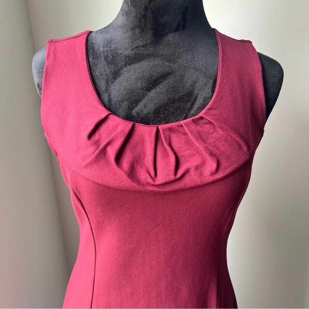 Garnet Pleated Ruched Mini Cocktail Dress - Picture 9 of 10